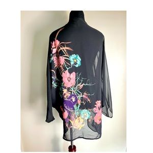 Bisou Bisou floral, print kimono